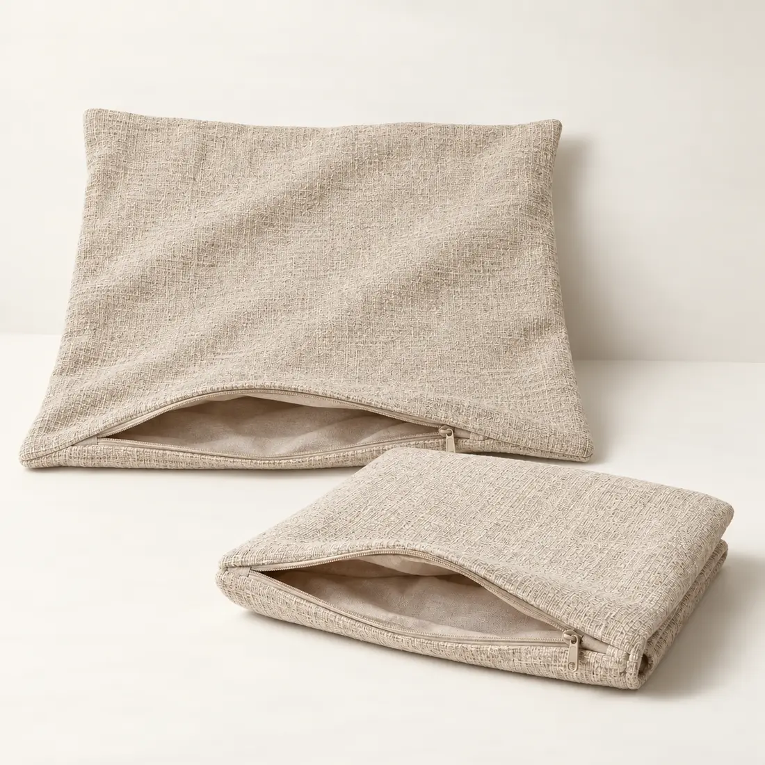 Weave Cushion Cover Pair in Oatmeal