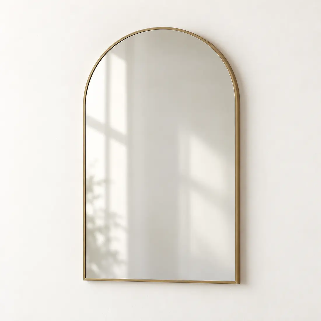 Contour Wall Mirror in Champagne gold